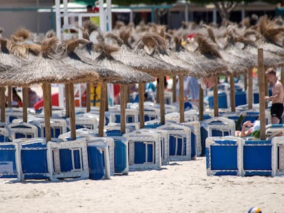 Punta Ballena, en Magaluf, una de las zonas preferidas de Mallorca por británicos, este viernes.