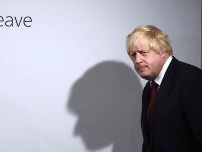 Boris Johnon, el 24 de junio de 2016, durante la campaña del referéndum del Brexit