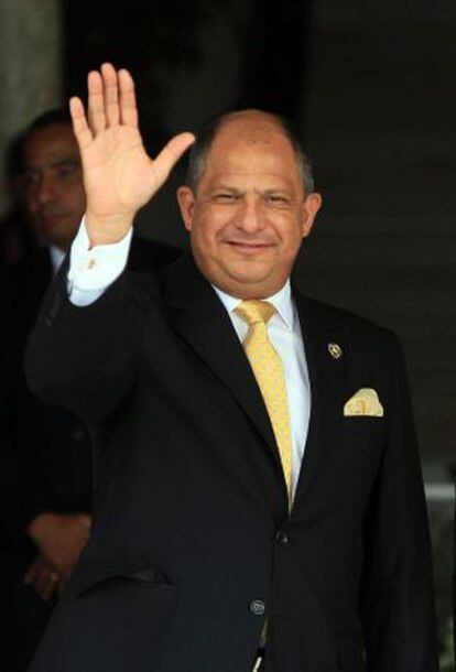 El presidente de Costa Rica Luis Guillermo Solís.