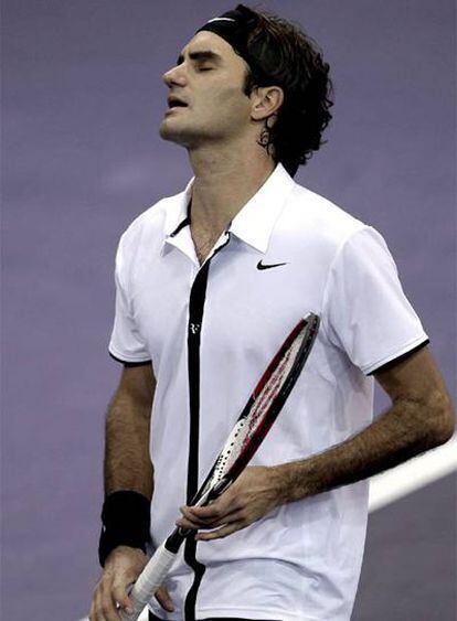 Roger Federer se lamenta