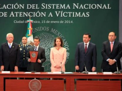 El presidente Pe&ntilde;a Nieto en la instalaci&oacute;n del sistema, este mi&eacute;rcoles.
