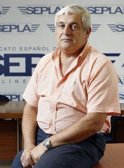 El presidente del SEPLA, José María Vázquez, durante la entrevista.