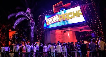 Exterior de la discoteca Pachá en Ibiza.