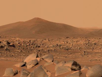 Imagen realizada el pasado 10 de mayo por el rover 'Perseverance' de la NASA en Marte.