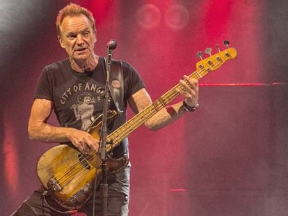 Sting en el concierto del Sant Jordi en Barcelona.