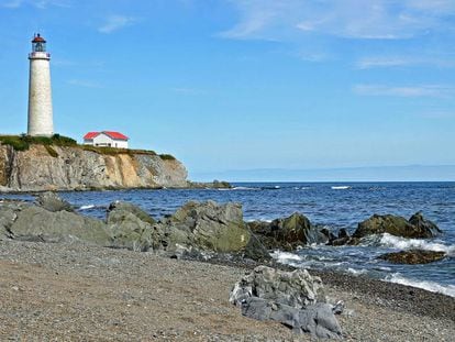 Cabo de los Rosales (Canadá), donde fueron hallados varios cuerpos del naufragio del 'Carricks'.