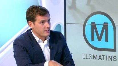 Albert Rivera, durante la entrevista en 'Els matins' de TV3.