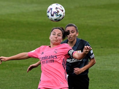 Ivana y Sheila, durante un partido reciente entre el Real Madrid y el Rayo de la Liga Iberdrola.