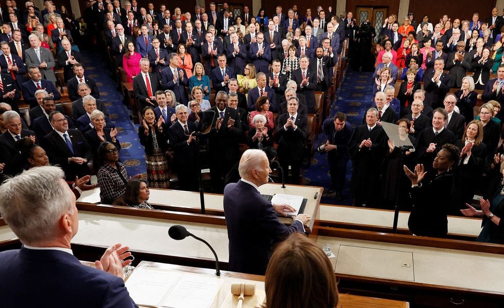 Biden, durante su discurso.