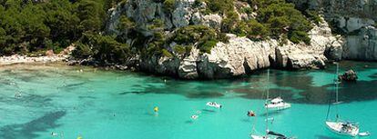 Cala Macarella, abrumador calor con magníficas vistas en Menorca