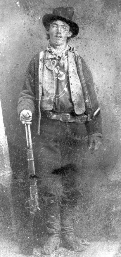 William Bonney, conocido como Billy el Niño, en un ferrotipo de 1880.