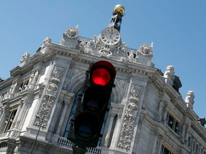 Banco de España, fotos ambiente durante el estad de alarma por coronavirus.