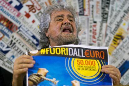 El l&iacute;der del M5S, Beppe Grillo, en una foto del 18 de diciembre de 2016. 