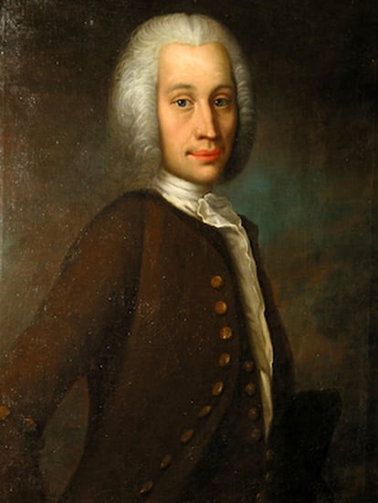 Retrato de Anders Celsius (1701-1744) del artista Olof Arenius.