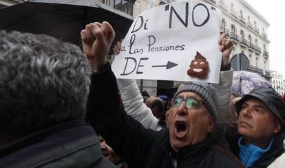 Manifestación de pensionistas en Madrid