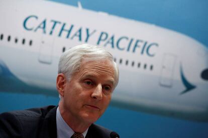 John Slosar, ex presidente de Cathay Pacific, en una foto de archivo