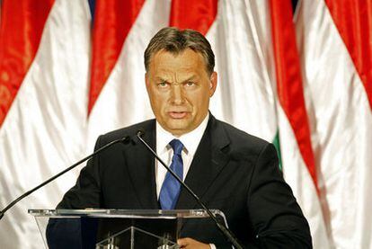 El primer ministro húngaro, Viktor Orban, durante un discurso pronunciado el pasado mes de septiembre.