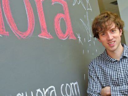 Adam D'Angelo, fundador y consejero delegado de Quora, ayer en Madrid.