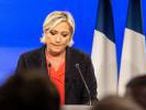 Presidential Candidate Marine Le Pen Holds Her Electoral Evening At Chalet Du Lac In Paris