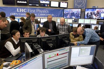 La sala de control del LHC