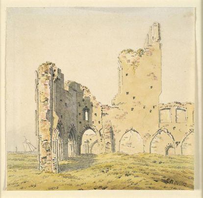 'Ruinas del monasterio de Eldena' (1814), de Caspar David Friedrich.