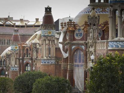 Uno de los edificios del histórico recinto de Sant Pau.