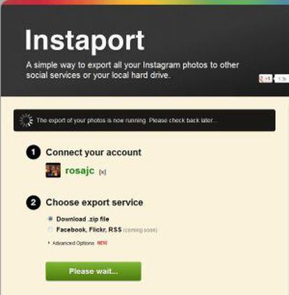 Instaport, para exportar las fotos de Instagram