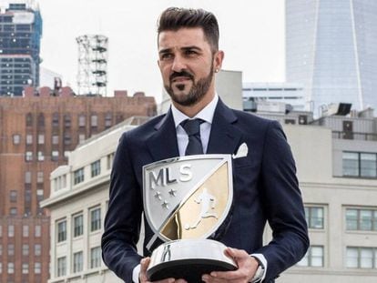 El futbolista David Villa, en una imagen de archivo. En vídeo, Villa anunciando su retirada del fútbol.