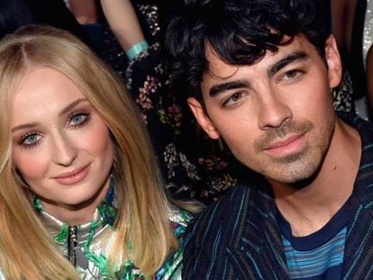 Sophie Turner y Joe Jonas, en los Billboard Music Awards 2019, en Las Vegas, el miércoles.