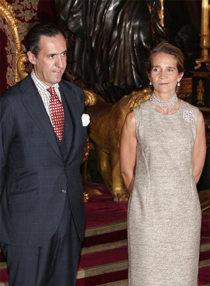 Jaime de Marichalar y la infanta Elena en 2007.