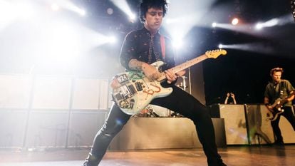 Billie Joe Armstrong, líder de Green Day, en el concierto sorpresa que dio la banda el pasado mes de octubre en La Riviera (Madrid).