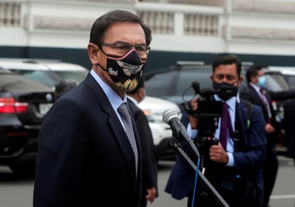 El expresidente peruano Martín Vizcarra, en noviembre de 2020, en Lima.