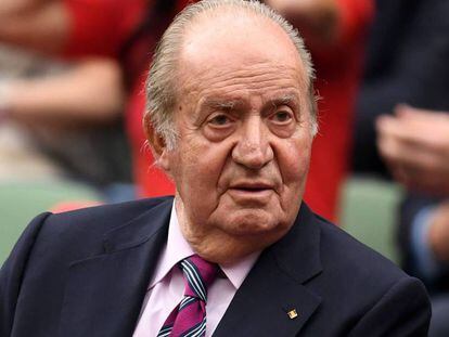 Don Juan Carlos de Borbón en Wimbledon, Londres, en julio de 2017. 
 