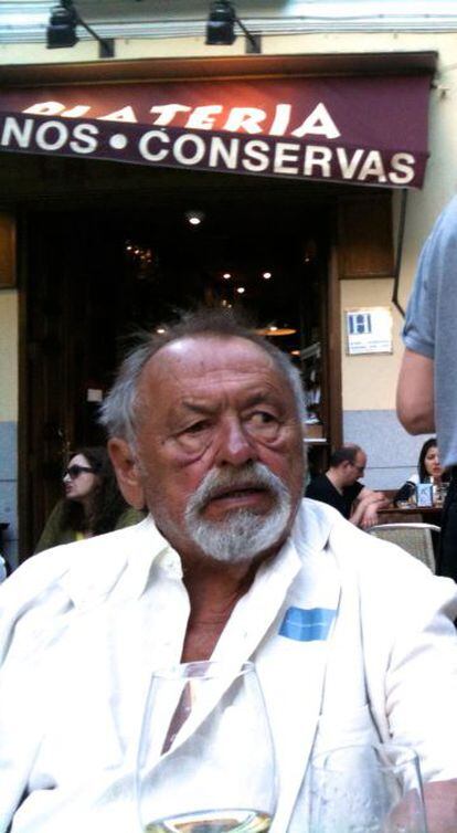 El escritor Jim Harrison, en Madrid, en 2012.