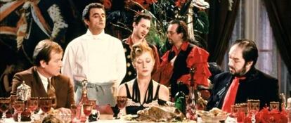 Fotograma de 'El cocinero, el ladrón, su esposa y su amante' dirigida por Peter Greenaway.
