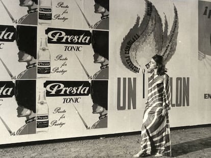 L'actriu italiana Serena Vergano, en un fotograma de la pel·lícula 'Dante no es únicamente severo', de Jacinto Esteva i Joaquim Jordà.