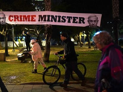 (03-02-24).Manifestación en Tel Aviv en contra de Netanyahu.