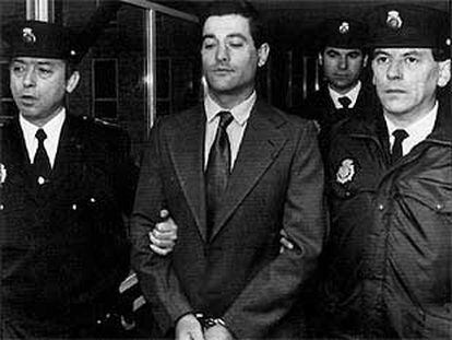 José Antonio Rodríguez Vega durante su juicio en Santander en mayo de 1988.