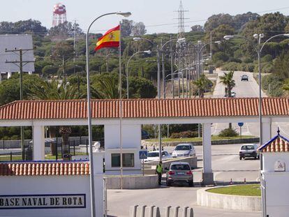 Entrada de la Base Naval de Rota (C&aacute;diz).