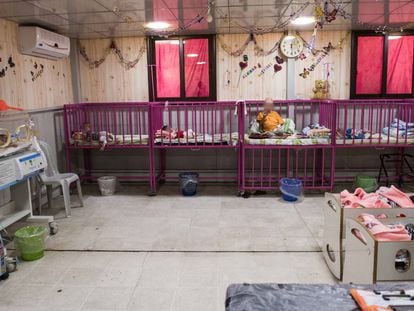 Sección infantil en un hospital de Hasaka, en el noreste de Siria.