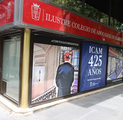 Fachada de la sede del Colegio de la Abogacía de Madrid, en la calle Serrano.