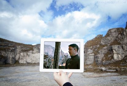 Los acantilados de Larrybane Quarry, en Irlanda del Norte, acogen esta escena de Petyr Baelish, alias 'Meñique', en la serie 'Juego de Tronos'.