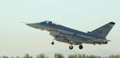El avión Eurofighter.