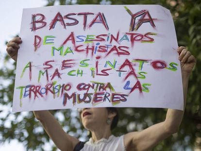 Concentraci&oacute;n en apoyo a los hijos de Juana Rivas en los Juzgados de Violencia de G&eacute;nero de Sevilla el pasado 14 de agosto. 