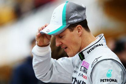 Schumacher en el circuíto de Cheste