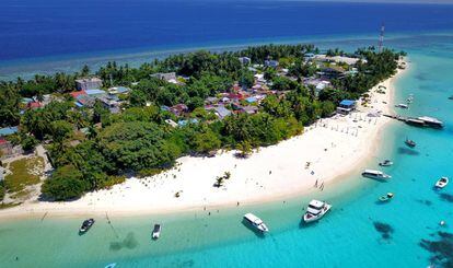 La isla de Fulidhoo (Maldivas).