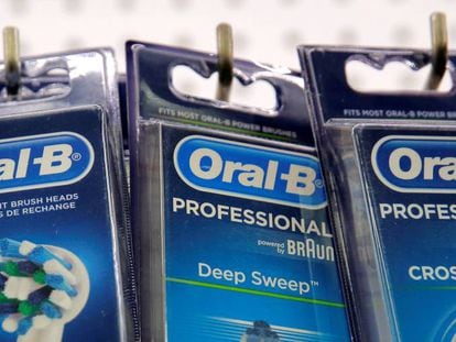 Cabezales de cepillos de dientes Oral-B, marca de Procter & Gamble.