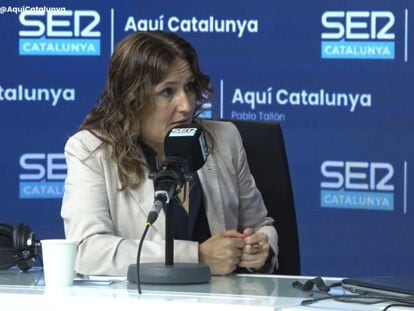 La consejera de Presidencia. Laura Vilagrà, este miércoles en el programa Aquí Catalunya.