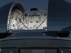 La gran cúpula del futuro telescopio E-ELT en una ilustración del proyecto.