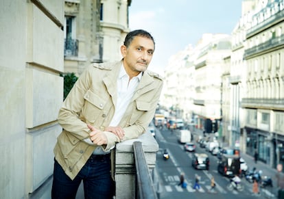 Francis Kurkdjian, on the balcony of his office in Paris.